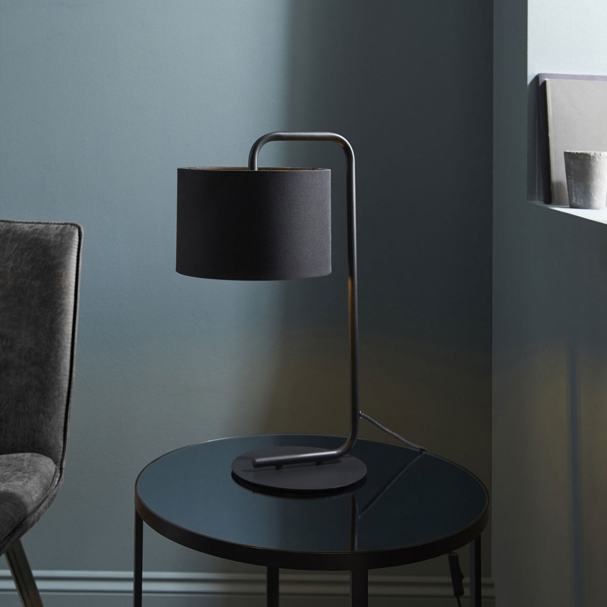 Landis Table Lamp in Satin Black