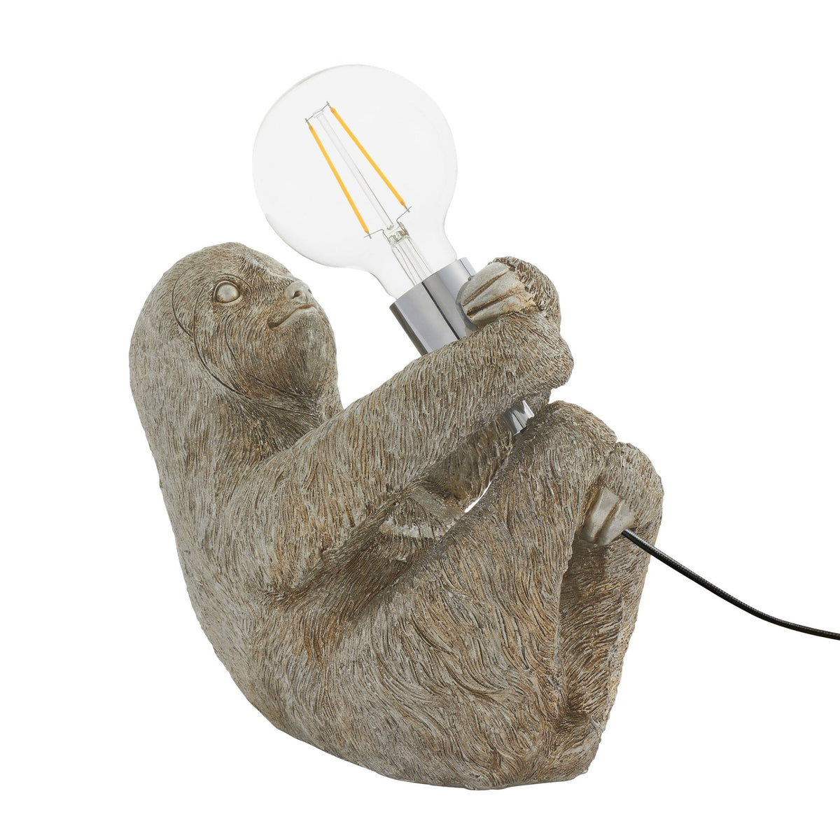 Sloth Table Lamp in Vintage Silver