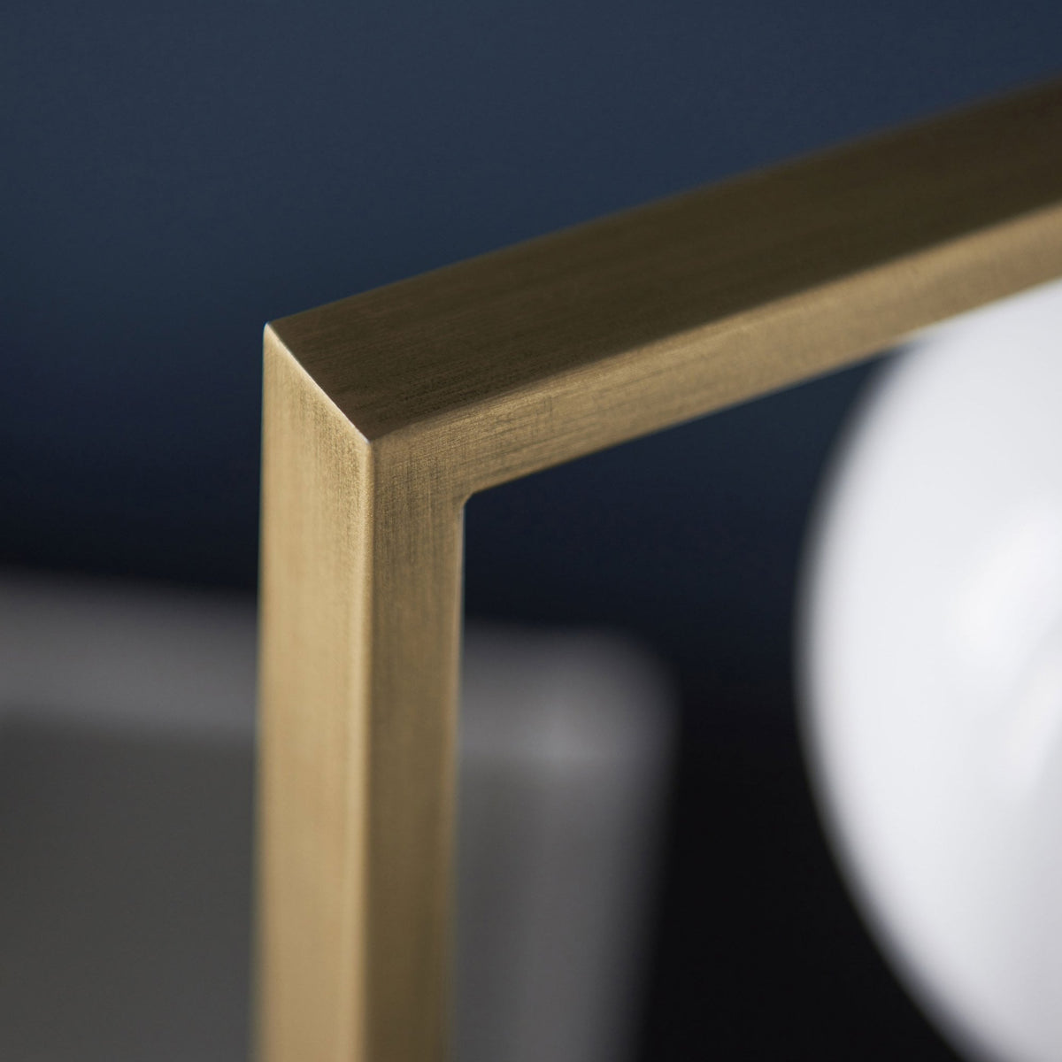 Teo Geometric Table Lamp in Brushed Gold