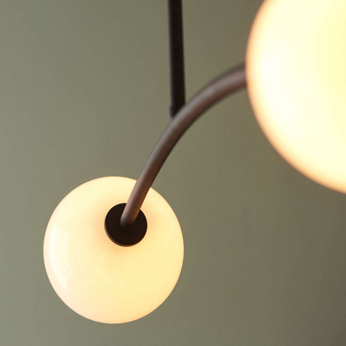 Frampton Four Light Semi Flush in Matt Black