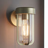 Lillington IP44 E27 Wall Light in Brushed Gold