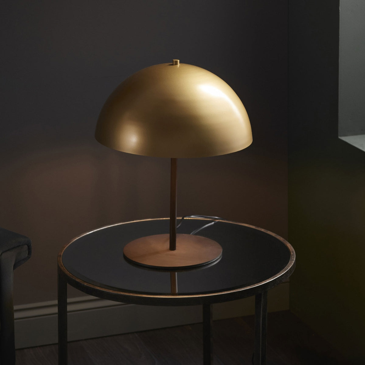 Durweston Table Lamp in Soft Gold & Dark Bronze