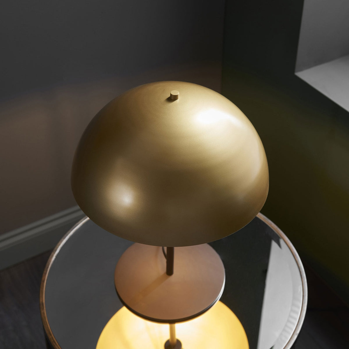 Durweston Table Lamp in Soft Gold & Dark Bronze