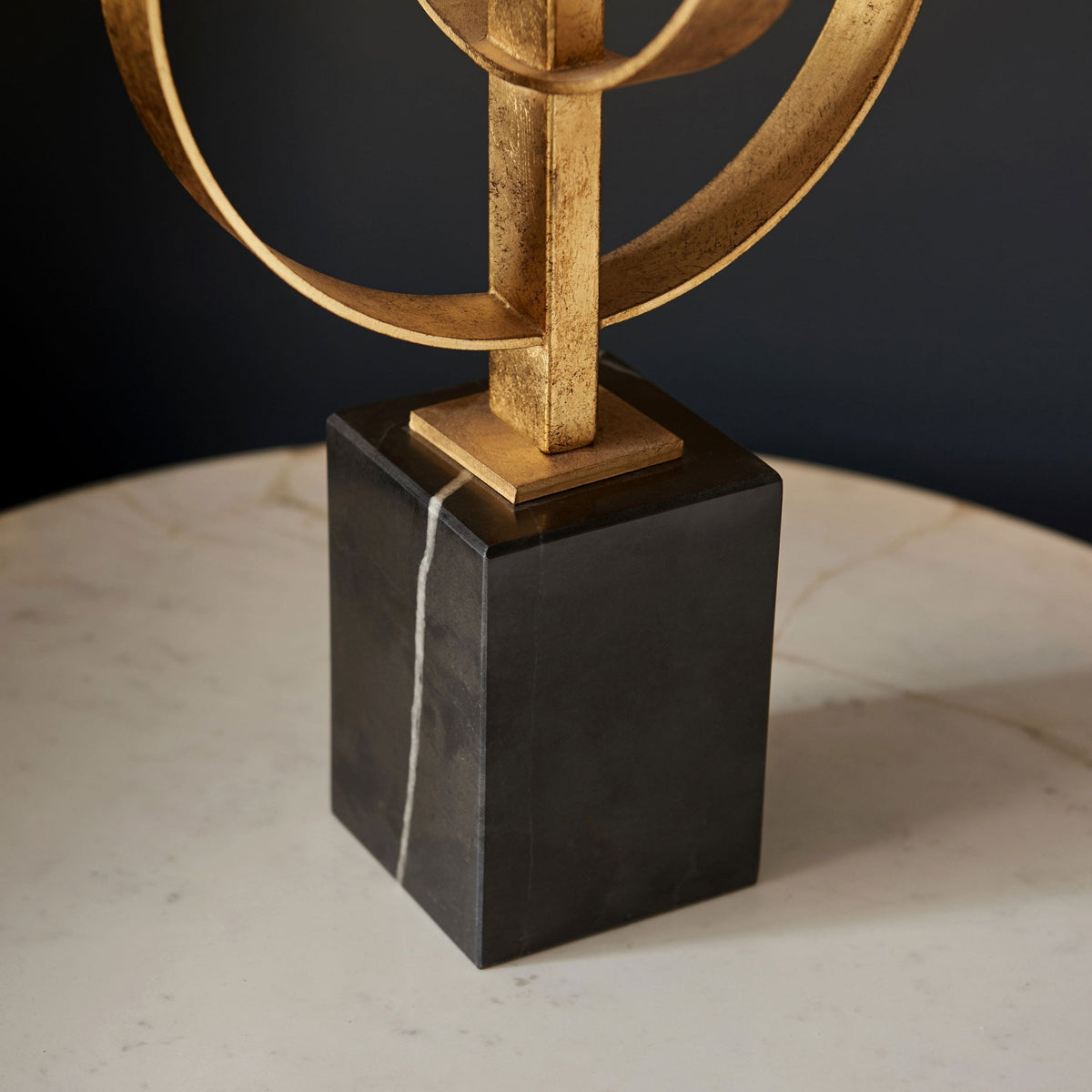 Netherbury Table Lamp in Antique Gold & Mink Shade