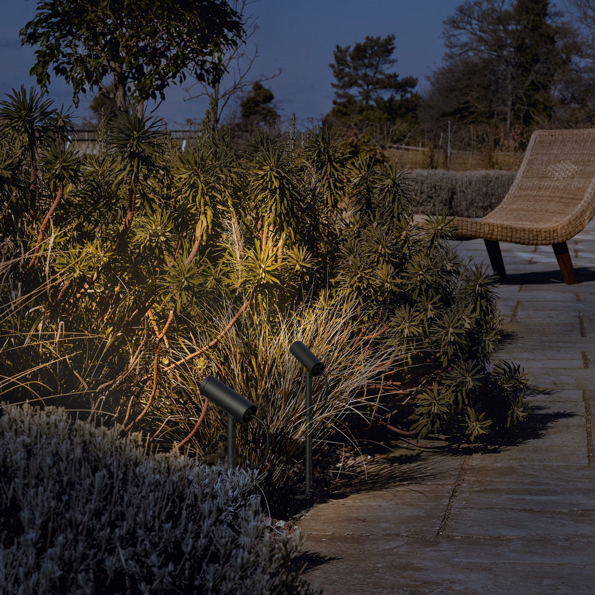 Myos IP65 Outdoor Spotlight in Textured Black Finsh