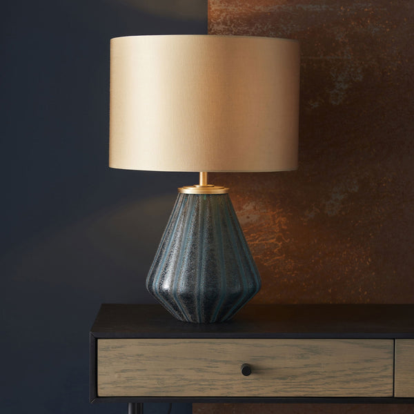 Pentridge Table Lamp with Gold Satin Shade