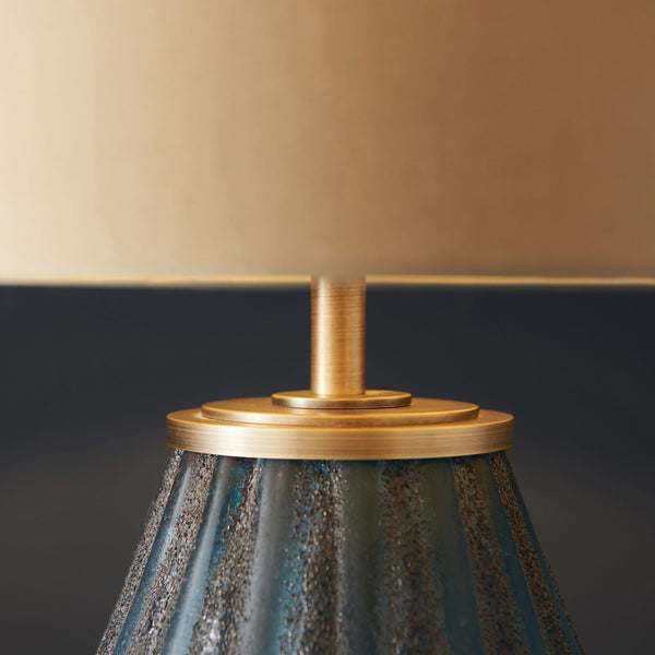 Pentridge Table Lamp with Gold Satin Shade