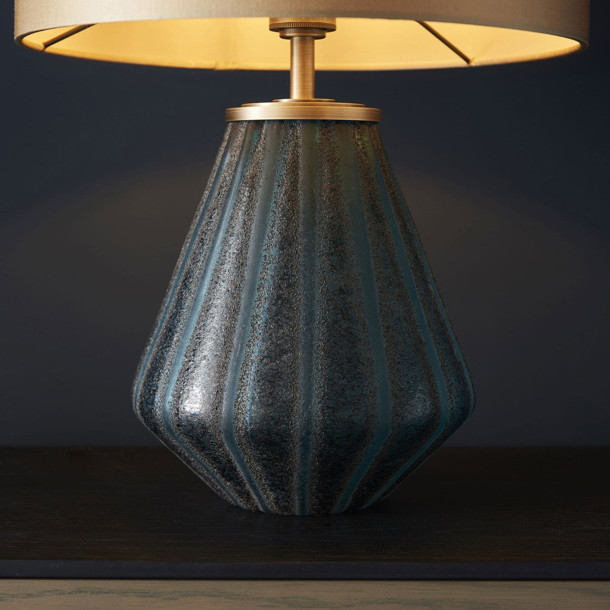 Pentridge Table Lamp with Gold Satin Shade