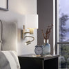 Pasteri Wall Light with White & Copper Shade and LED Reader