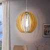 Cossano 300mm Wooden Pendant Light in Maple