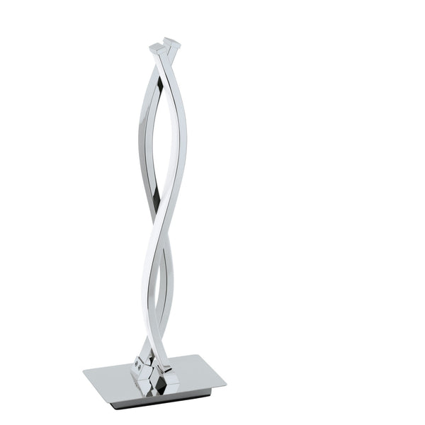 Lasana 2 Chrome and White 10w LED Table Lamp