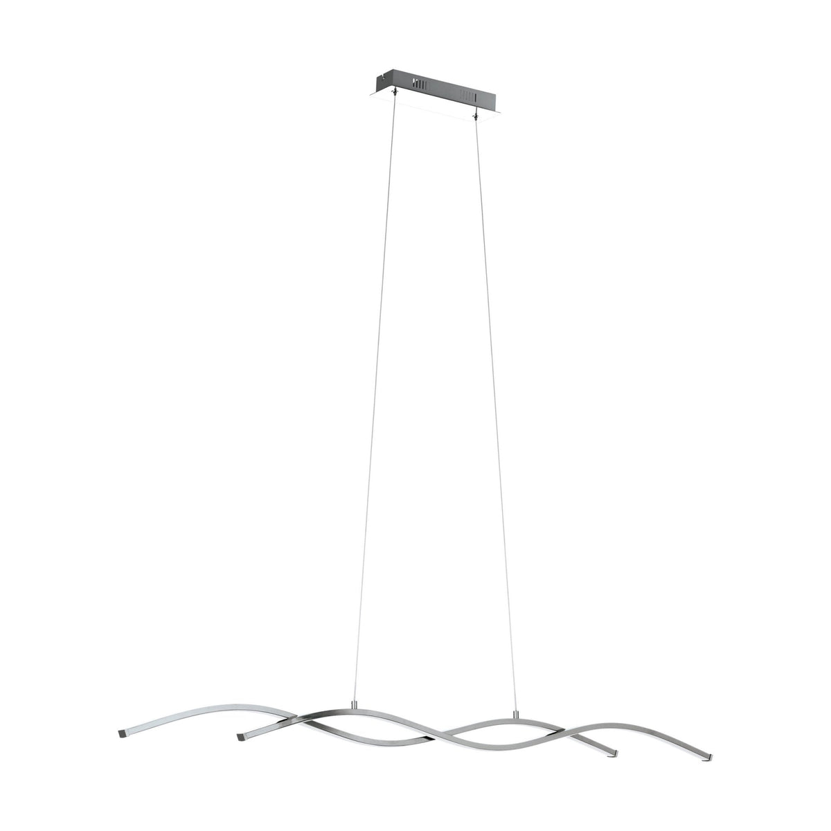 Lasana 2 Chrome and White 28w LED Pendant