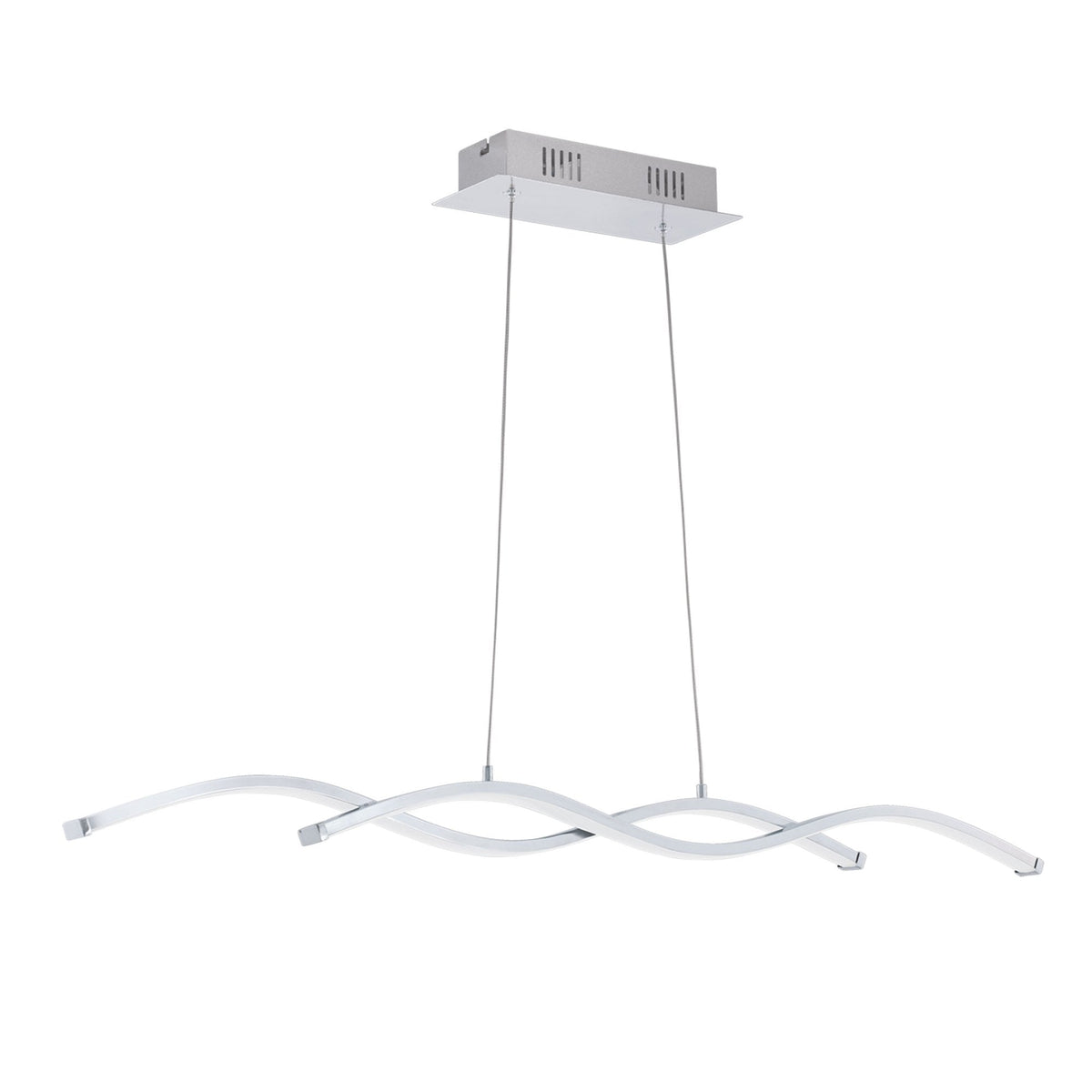 Lasana 2 Chrome and White 18w LED Pendant
