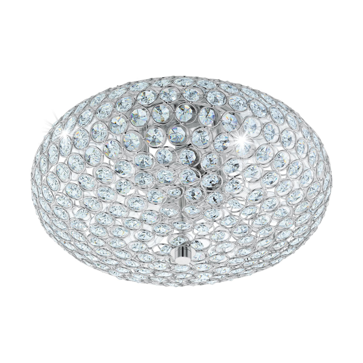 Clemente 350mm Chrome & Crystal Ceiling Light