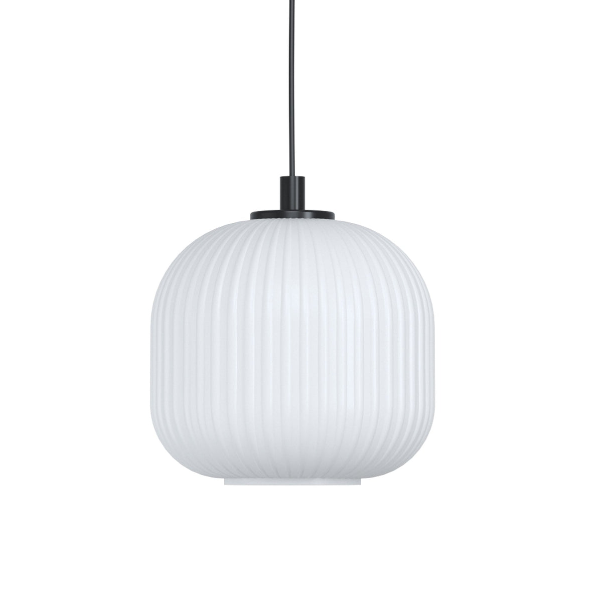 Mantunalle Single Drop Pendant with White Glass