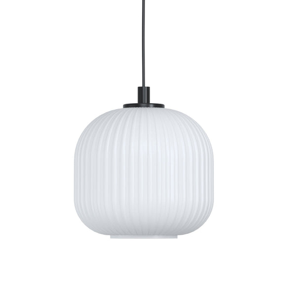 Mantunalle Single Drop Pendant with White Glass