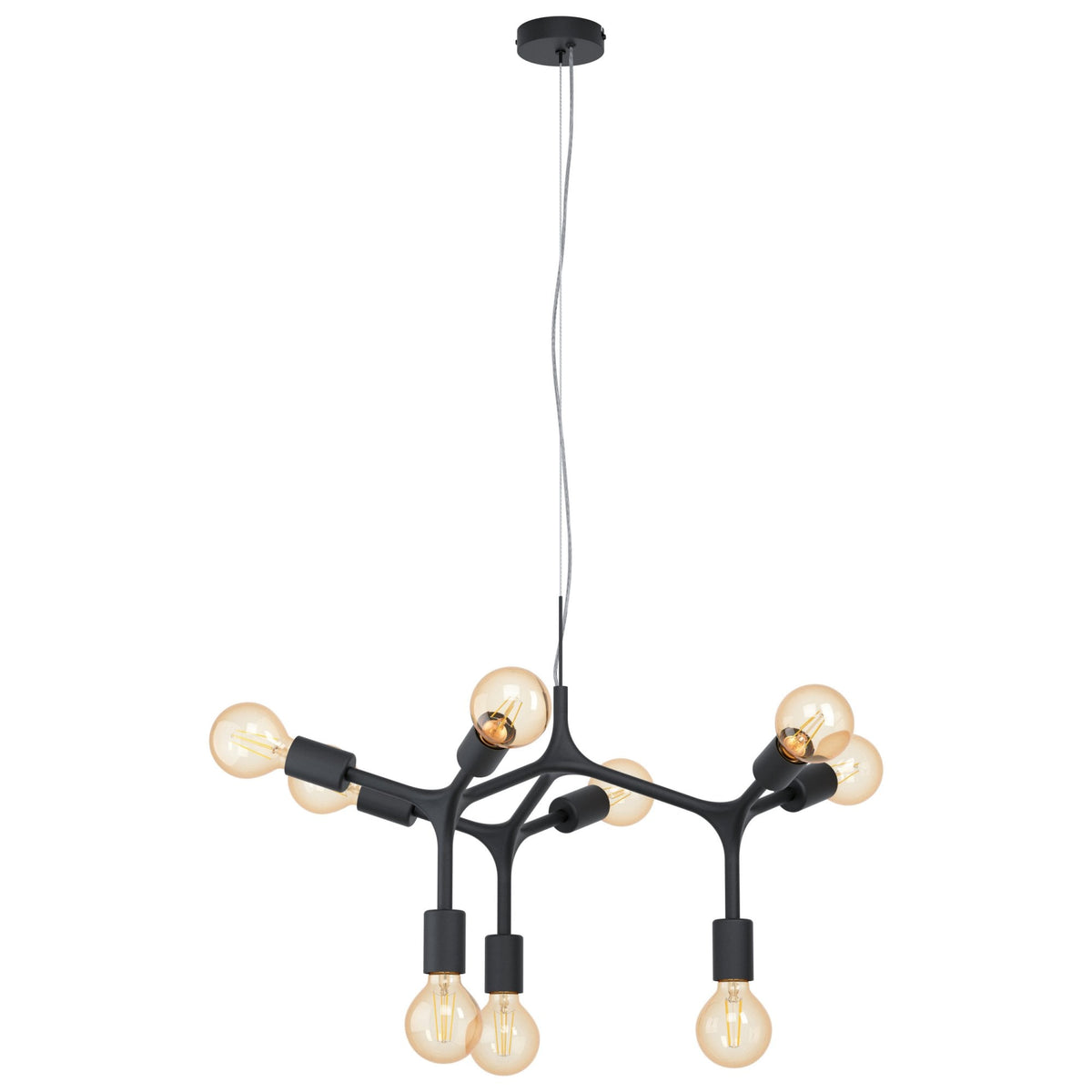 Bocadella Nine Lamp Pendant in Black