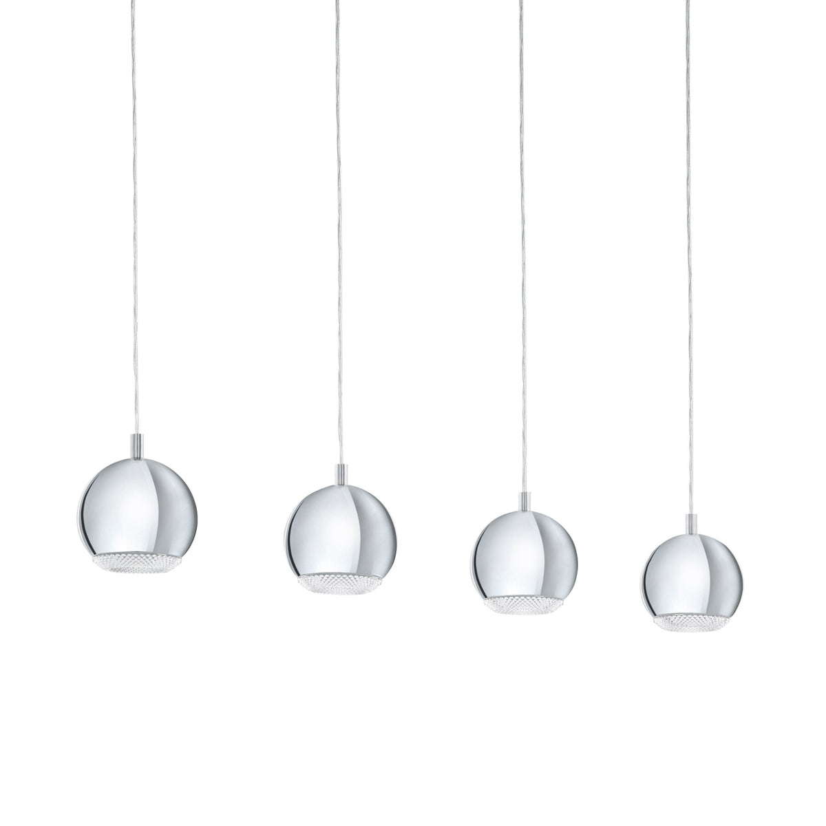 Conessa Four Drop Bar Pendant in Chrome