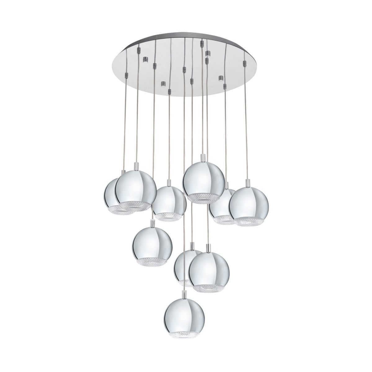 Conessa Ten Drop Pendant in Chrome