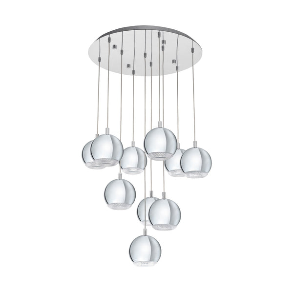 Conessa Ten Drop Pendant in Chrome
