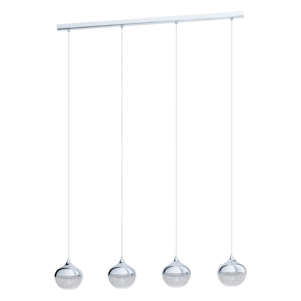 Mioglia Four Drop Bar Pendant in Chrome