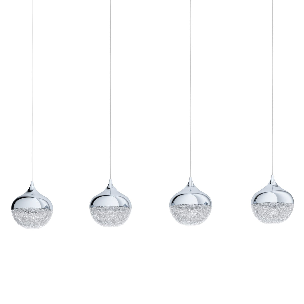 Mioglia Four Drop Bar Pendant in Chrome