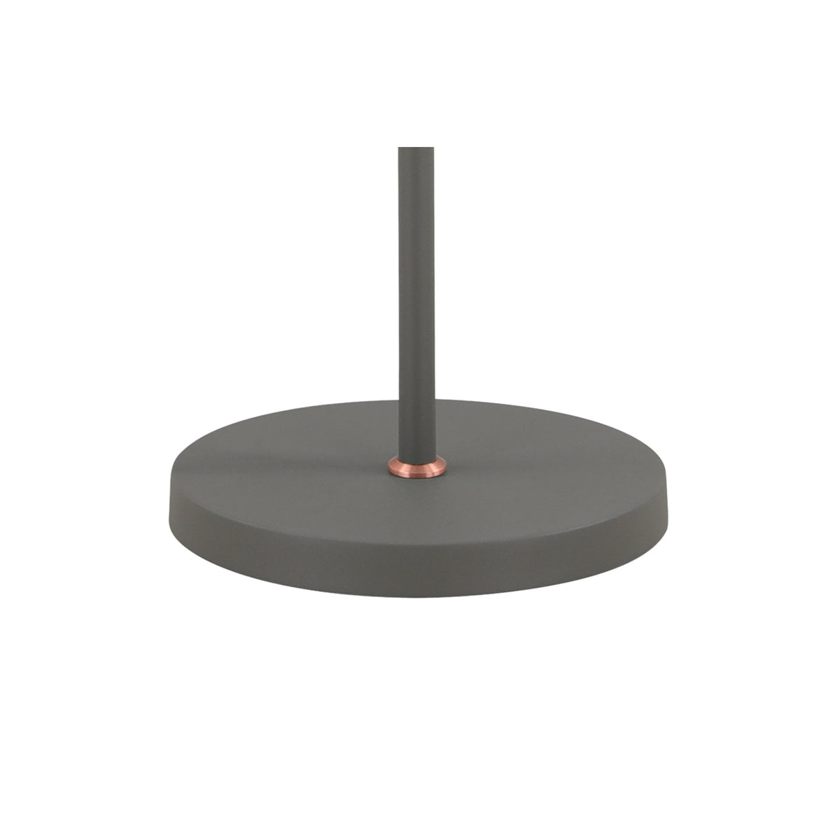 Modbury Twin Adjustable Floor Lamp in Textured Grey & Copper