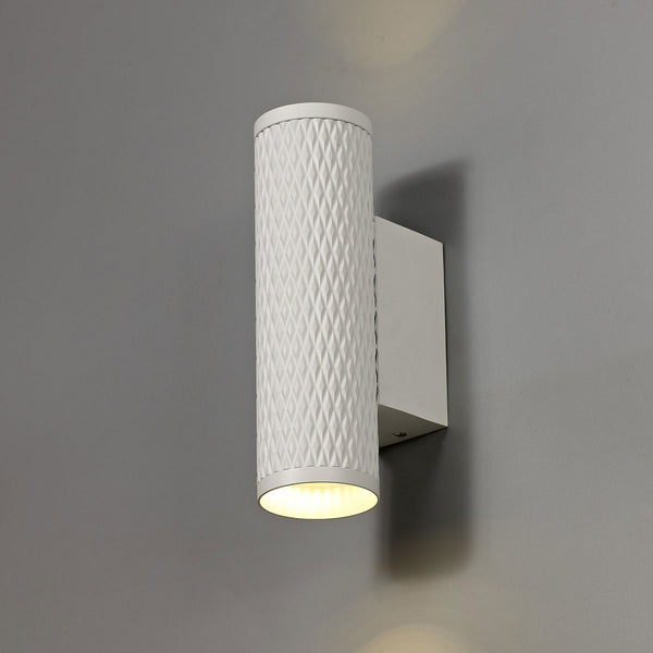 Stratton GU10 Up & Down Wall Light in Sand White