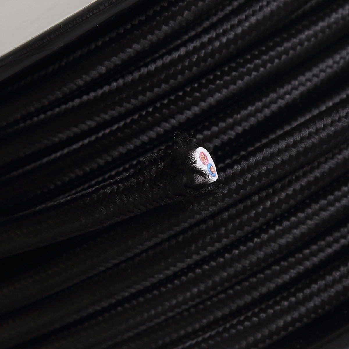 Abode Black Braided Cable 2 Core 0.75mm