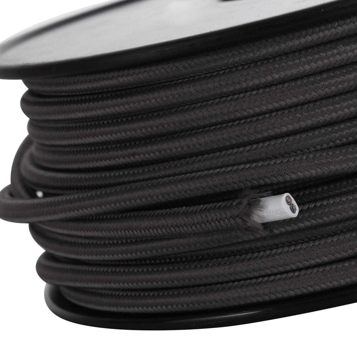Abode Grey Braided Cable 2 Core 0.75mm