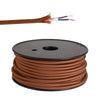 Abode Dark Brown Braided Cable 2 Core 0.75mm