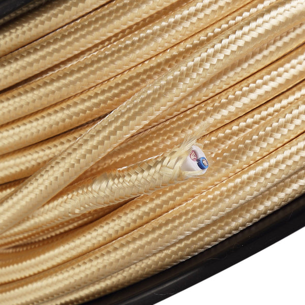 Abode Gold Braided Cable 2 Core 0.75mm