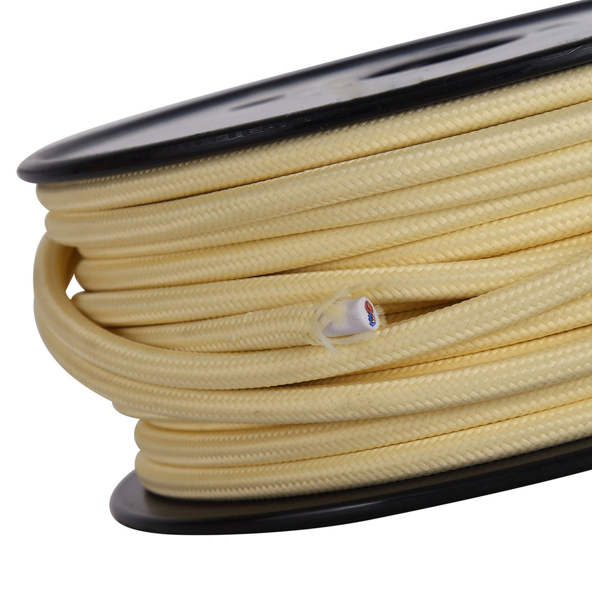 Abode Beige Braided Cable 2 Core 0.75mm