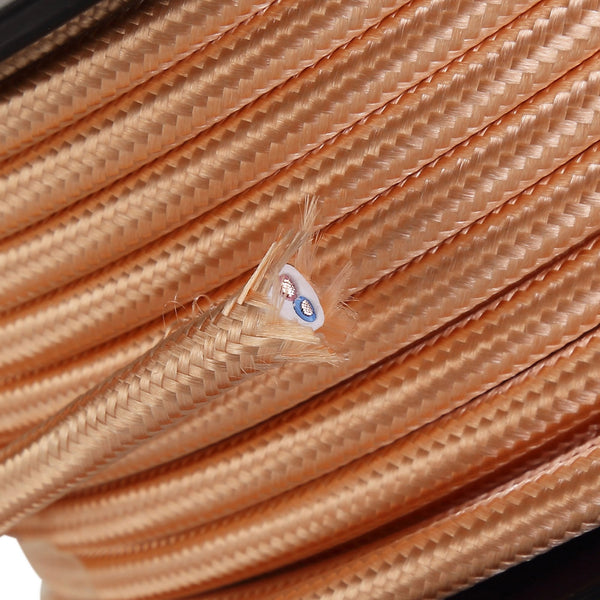 Abode Rose Gold Braided Cable 2 Core 0.75mm