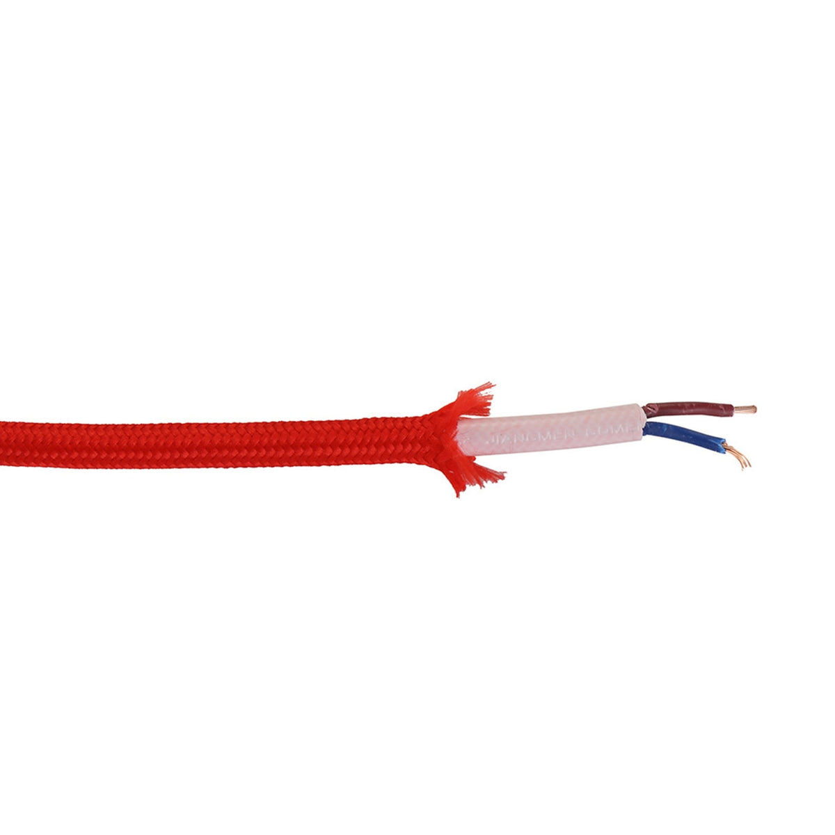 Abode Red Braided Cable 2 Core 0.75mm