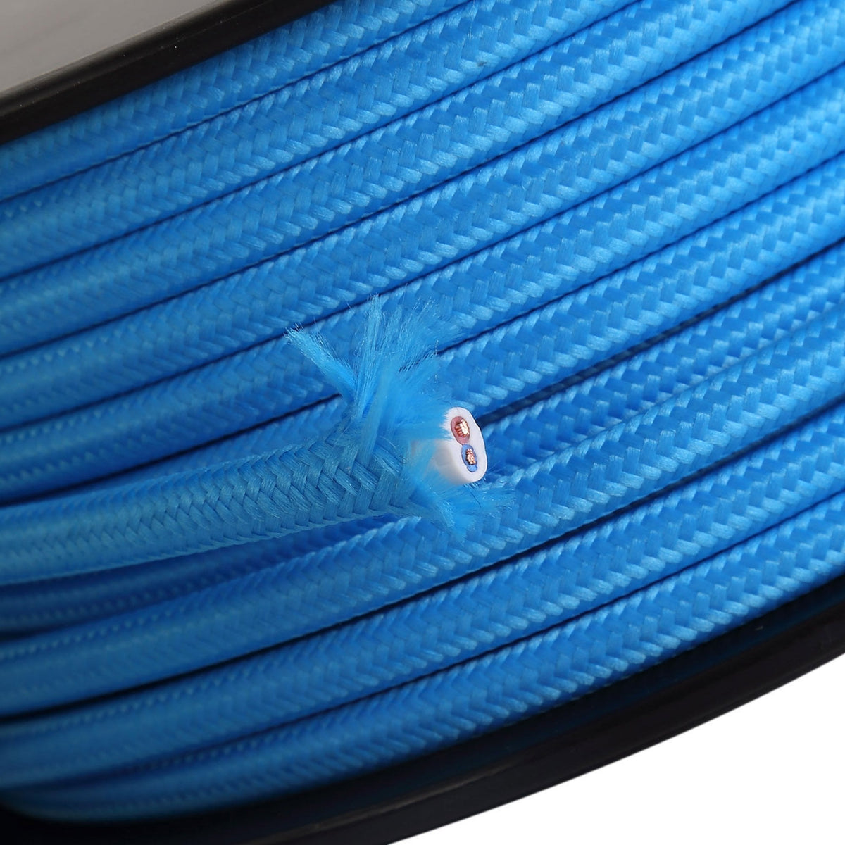 Abode Blue Braided Cable 2 Core 0.75mm
