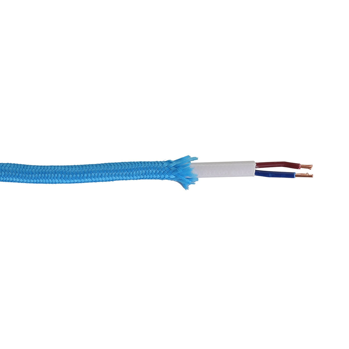 Abode Blue Braided Cable 2 Core 0.75mm