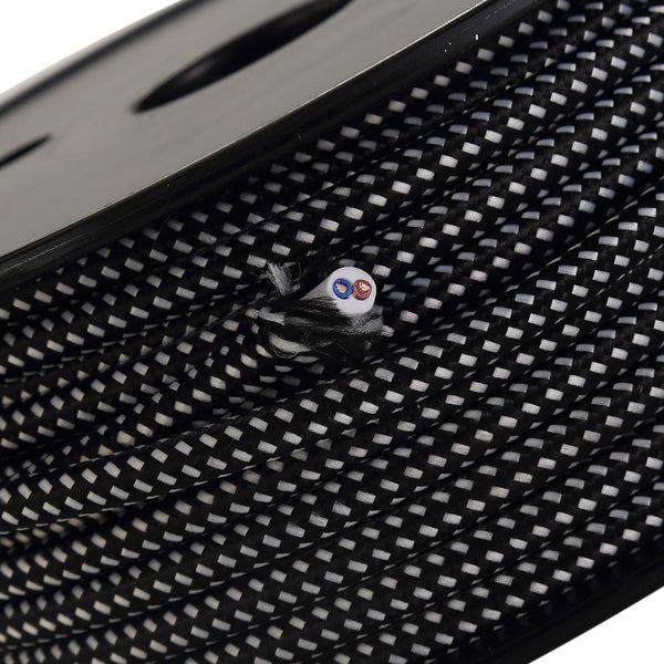 Abode Black & White Spot Braided Cable 2 Core 0.75mm