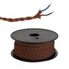 Abode Twisted Red Brown Braided Cable 2 Core 0.75mm