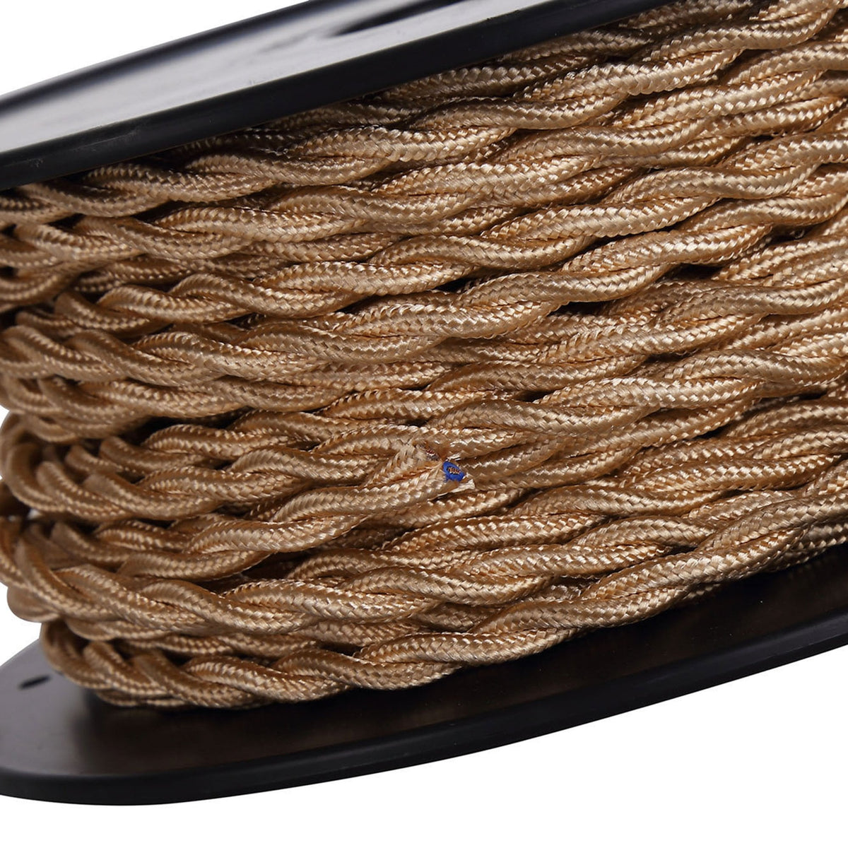 Abode Twisted Rose Gold Braided Cable 2 Core 0.75mm