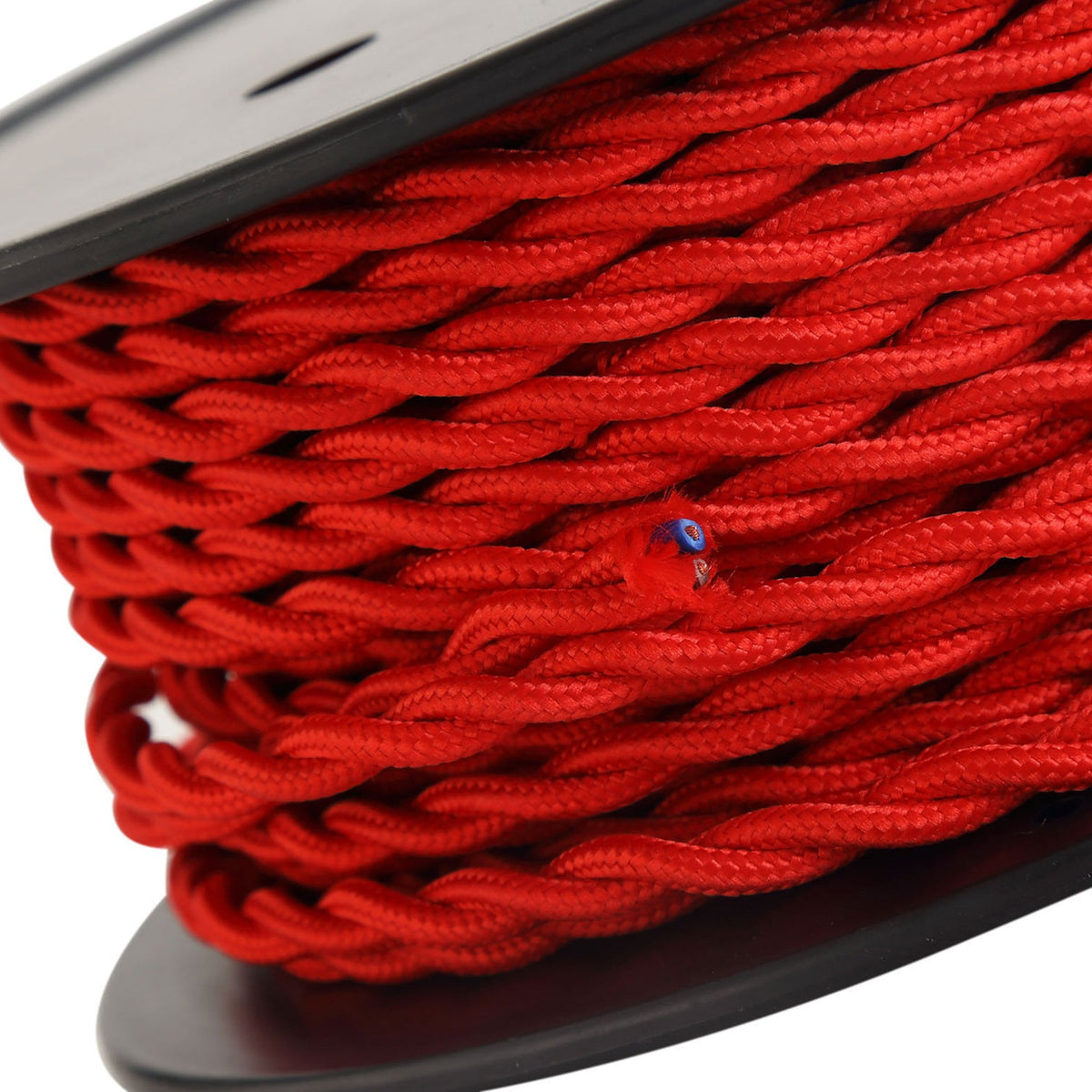 Abode Twisted Red Braided Cable 2 Core 0.75mm
