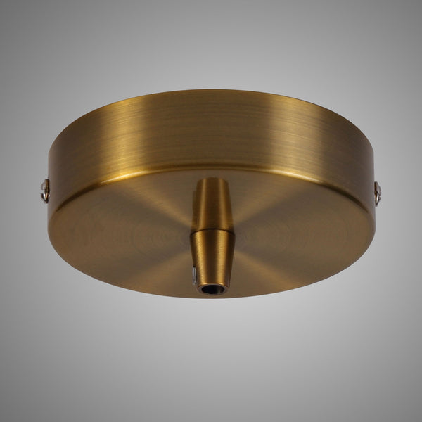 Abode Single Cable Round Ceiling Rose in Brushed Brown Bronze