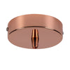 Abode Single Cable Round Ceiling Rose in Copper