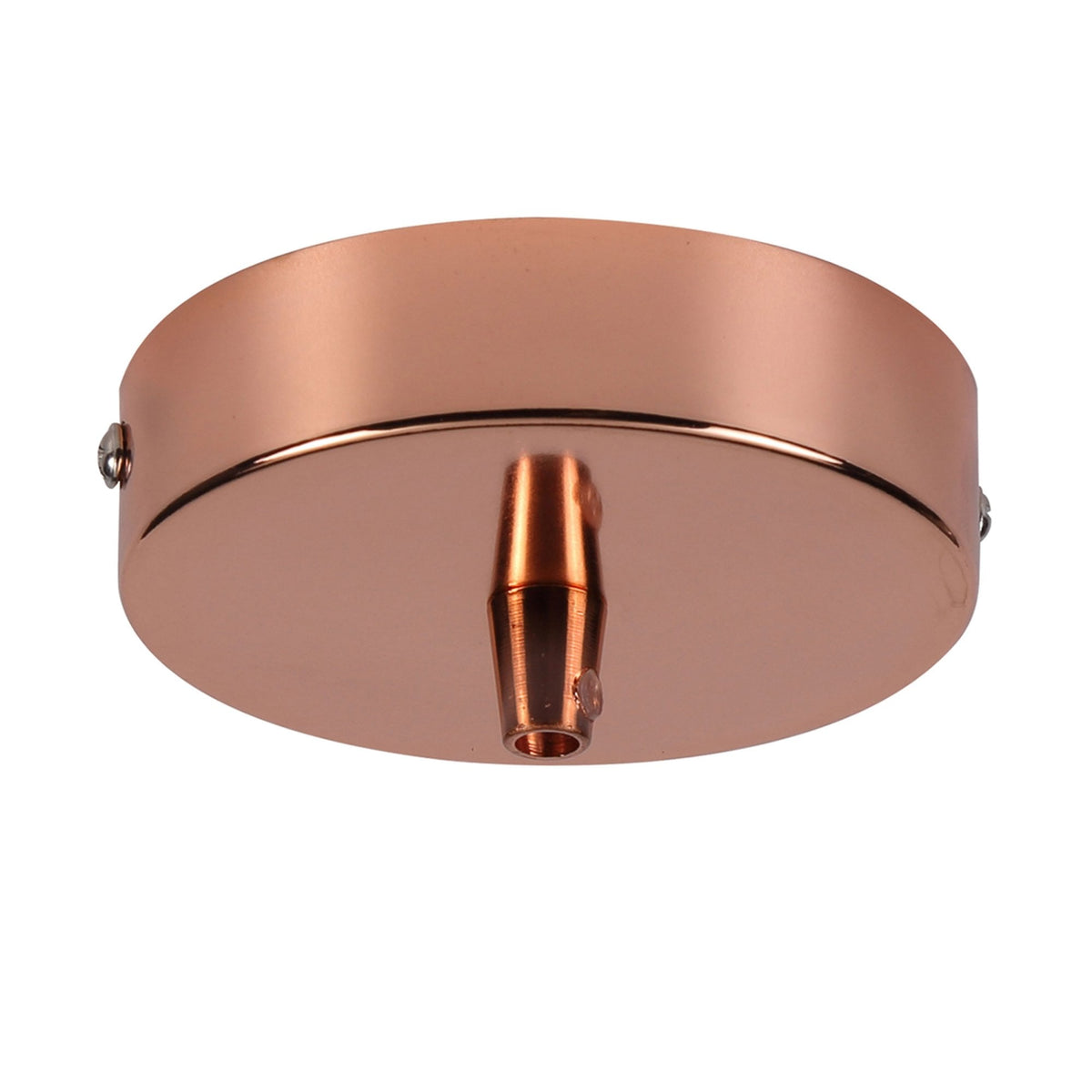 Abode Single Cable Round Ceiling Rose in Copper