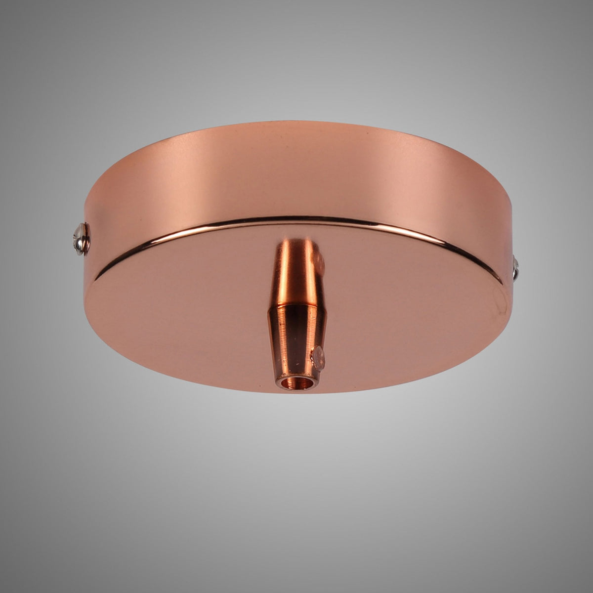 Abode Single Cable Round Ceiling Rose in Copper