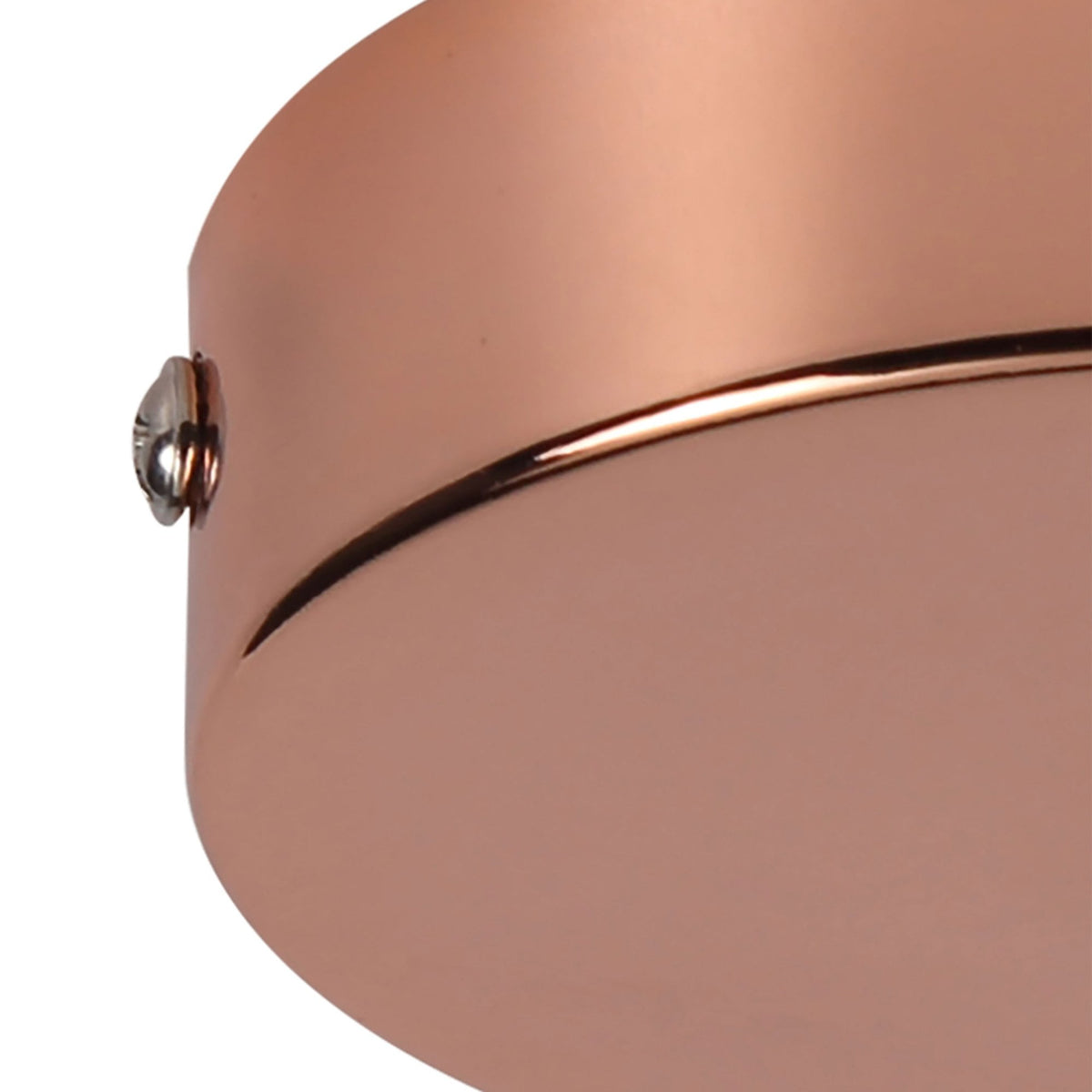 Abode Single Cable Round Ceiling Rose in Copper