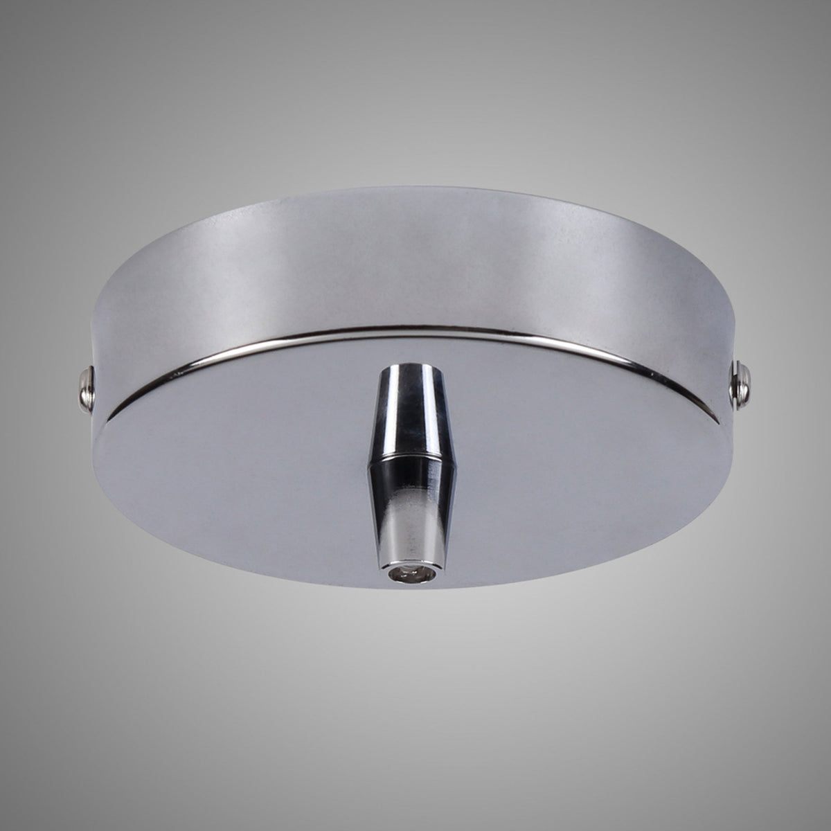 Abode Single Cable Round Ceiling Rose in Chrome
