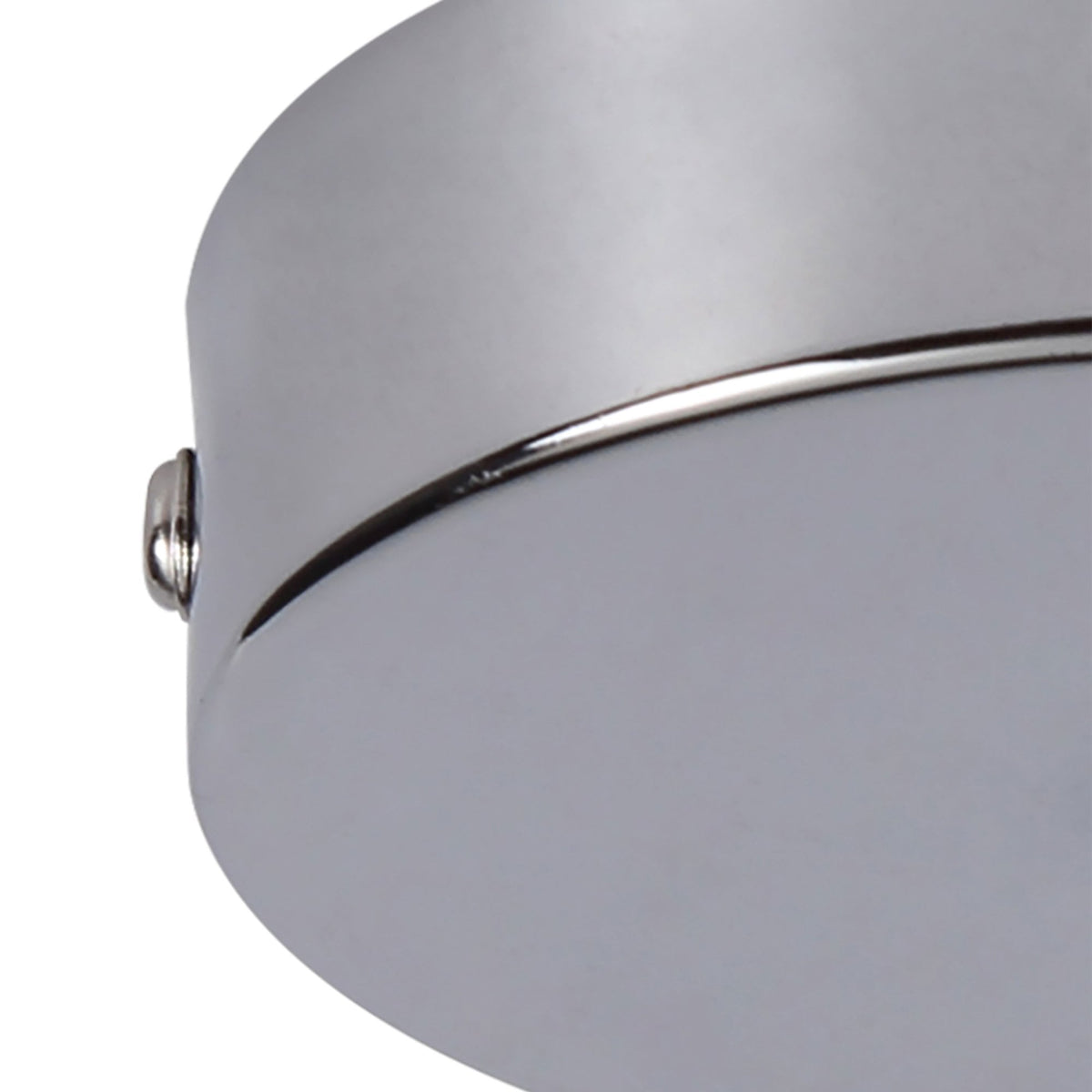 Abode Single Cable Round Ceiling Rose in Chrome