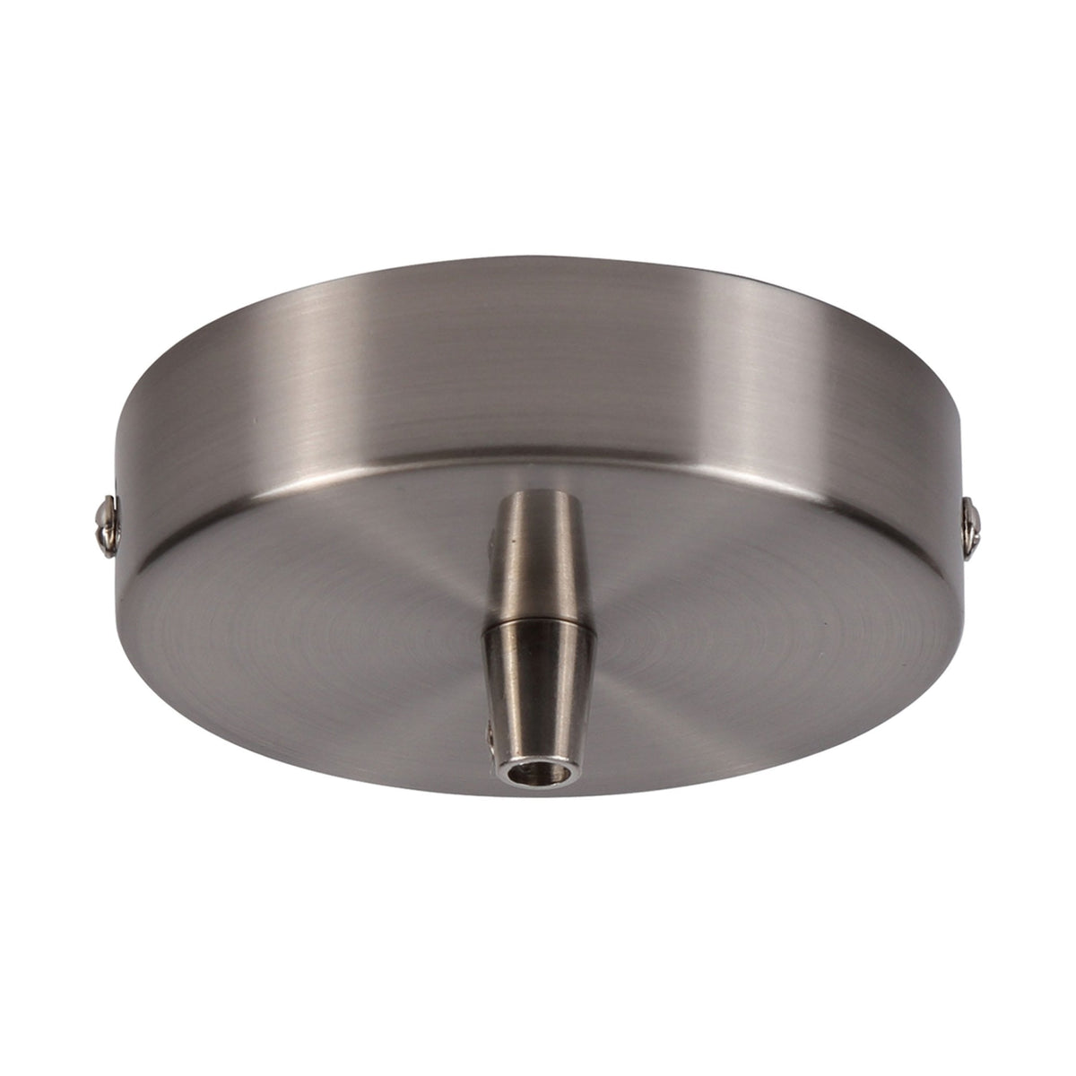 Abode Single Cable Round Ceiling Rose in Brushed Nickel