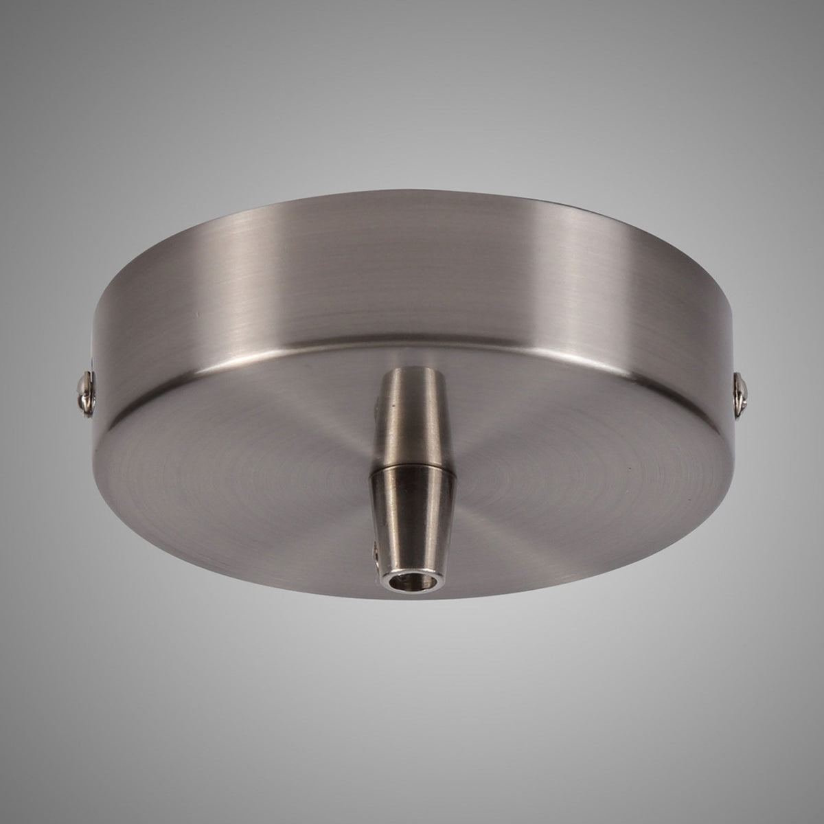 Abode Single Cable Round Ceiling Rose in Brushed Nickel